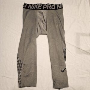 Nike Pro Gray Compression Tights